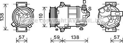 Ava Quality Cooling ALK133 - Компресор, климатизация vvparts.bg