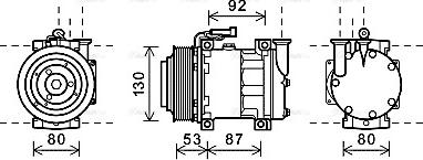 Ava Quality Cooling ALK122 - Компресор, климатизация vvparts.bg