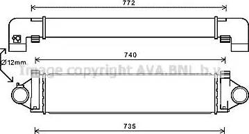 Ava Quality Cooling AU4218 - Интеркулер (охладител за въздуха на турбината) vvparts.bg