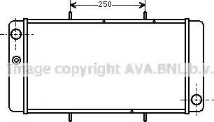 Ava Quality Cooling AU 2033 - Радиатор, охлаждане на двигателя vvparts.bg