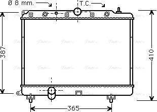 Ava Quality Cooling AU 2154 - Радиатор, охлаждане на двигателя vvparts.bg