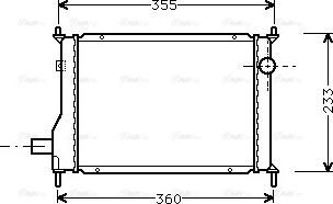 Ava Quality Cooling AU 2133 - Радиатор, охлаждане на двигателя vvparts.bg