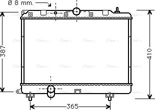 Ava Quality Cooling AU 2120 - Радиатор, охлаждане на двигателя vvparts.bg