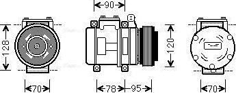 Ava Quality Cooling AUAK028 - Компресор, климатизация vvparts.bg