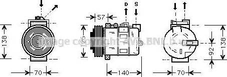 Ava Quality Cooling AU K056 - Компресор, климатизация vvparts.bg