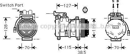 Ava Quality Cooling AU K027 - Компресор, климатизация vvparts.bg