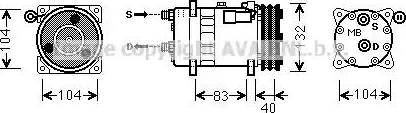 Ava Quality Cooling AUK200 - Компресор, климатизация vvparts.bg