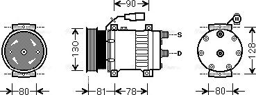 Ava Quality Cooling AU K202 - Компресор, климатизация vvparts.bg