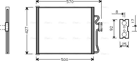 Ava Quality Cooling BW 5192 - Кондензатор, климатизация vvparts.bg