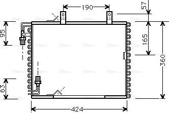 Ava Quality Cooling BW 5147 - Кондензатор, климатизация vvparts.bg