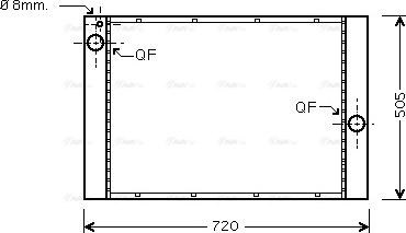 Ava Quality Cooling BW 2405 - Радиатор, охлаждане на двигателя vvparts.bg