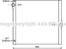 Ava Quality Cooling BW2436 - Радиатор, охлаждане на двигателя vvparts.bg