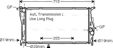 Ava Quality Cooling BW2542 - Радиатор, охлаждане на двигателя vvparts.bg