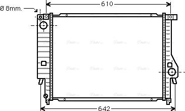 Ava Quality Cooling BW 2096 - Радиатор, охлаждане на двигателя vvparts.bg