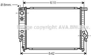 Ava Quality Cooling BW 2097 - Радиатор, охлаждане на двигателя vvparts.bg