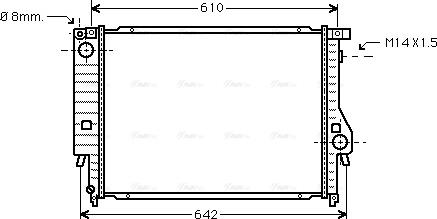 Ava Quality Cooling BW 2047 - Радиатор, охлаждане на двигателя vvparts.bg