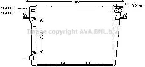 Ava Quality Cooling BWA2058 - Радиатор, охлаждане на двигателя vvparts.bg