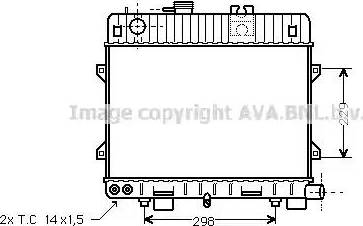 Ava Quality Cooling BW 2067 - Радиатор, охлаждане на двигателя vvparts.bg