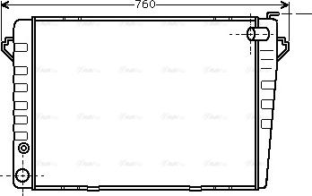 Ava Quality Cooling BW 2009 - Радиатор, охлаждане на двигателя vvparts.bg