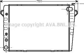 Ava Quality Cooling BW 2010 - Радиатор, охлаждане на двигателя vvparts.bg