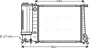 Ava Quality Cooling BW 2081 - Радиатор, охлаждане на двигателя vvparts.bg