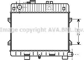 Ava Quality Cooling BW 2031 - Радиатор, охлаждане на двигателя vvparts.bg