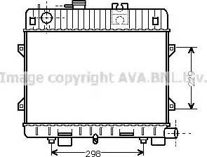 Ava Quality Cooling BW 2032 - Радиатор, охлаждане на двигателя vvparts.bg