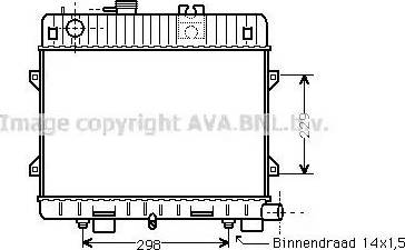 Ava Quality Cooling BW 2071 - Радиатор, охлаждане на двигателя vvparts.bg