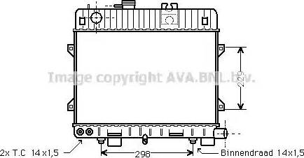 Ava Quality Cooling BW 2072 - Радиатор, охлаждане на двигателя vvparts.bg