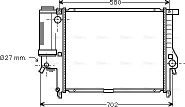 Ava Quality Cooling BW 2195 - Радиатор, охлаждане на двигателя vvparts.bg