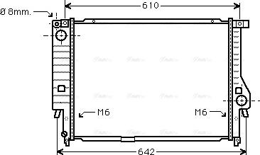 Ava Quality Cooling BW 2167 - Радиатор, охлаждане на двигателя vvparts.bg