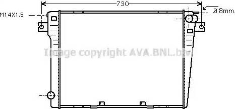 Ava Quality Cooling BW 2109 - Радиатор, охлаждане на двигателя vvparts.bg