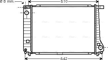 Ava Quality Cooling BW 2104 - Радиатор, охлаждане на двигателя vvparts.bg