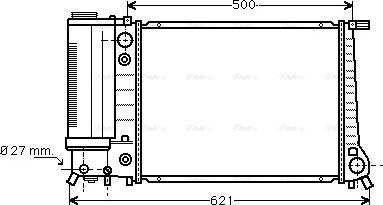 Ava Quality Cooling BW 2106 - Радиатор, охлаждане на двигателя vvparts.bg