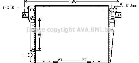 Ava Quality Cooling BW 2107 - Радиатор, охлаждане на двигателя vvparts.bg