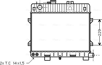 Ava Quality Cooling BW 2110 - Радиатор, охлаждане на двигателя vvparts.bg