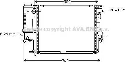 Ava Quality Cooling BW 2186 - Радиатор, охлаждане на двигателя vvparts.bg