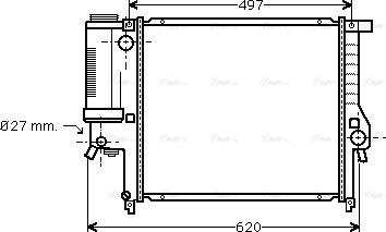 Ava Quality Cooling BW 2139 - Радиатор, охлаждане на двигателя vvparts.bg