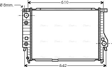 Ava Quality Cooling BW 2136 - Радиатор, охлаждане на двигателя vvparts.bg