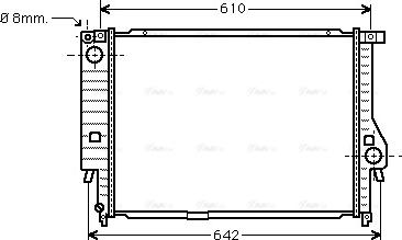 Ava Quality Cooling BW 2132 - Радиатор, охлаждане на двигателя vvparts.bg