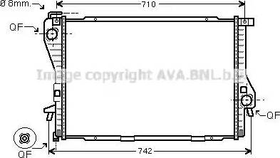 Ava Quality Cooling BW 2300 - Радиатор, охлаждане на двигателя vvparts.bg