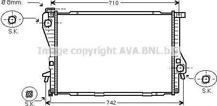 Ava Quality Cooling BW 2301 - Радиатор, охлаждане на двигателя vvparts.bg