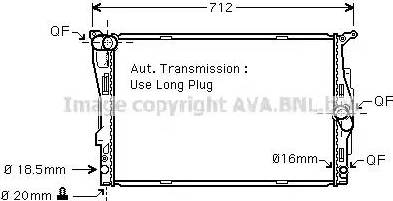 Ava Quality Cooling BW 2303 - Радиатор, охлаждане на двигателя vvparts.bg