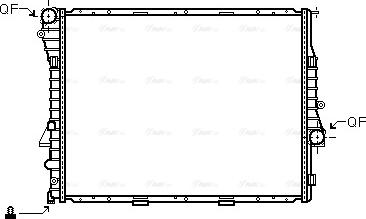 Ava Quality Cooling BW 2302 - Радиатор, охлаждане на двигателя vvparts.bg