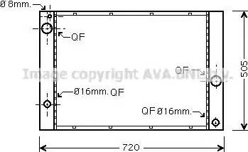 Ava Quality Cooling BW 2338 - Радиатор, охлаждане на двигателя vvparts.bg