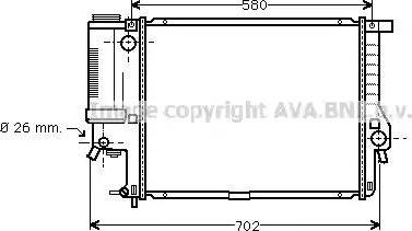 Ava Quality Cooling BW 2201 - Радиатор, охлаждане на двигателя vvparts.bg