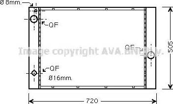 Ava Quality Cooling BW 2285 - Радиатор, охлаждане на двигателя vvparts.bg