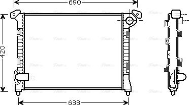 Ava Quality Cooling BW 2286 - Радиатор, охлаждане на двигателя vvparts.bg