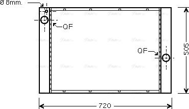 Ava Quality Cooling BW 2283 - Радиатор, охлаждане на двигателя vvparts.bg