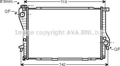 Ava Quality Cooling BW 2233 - Радиатор, охлаждане на двигателя vvparts.bg